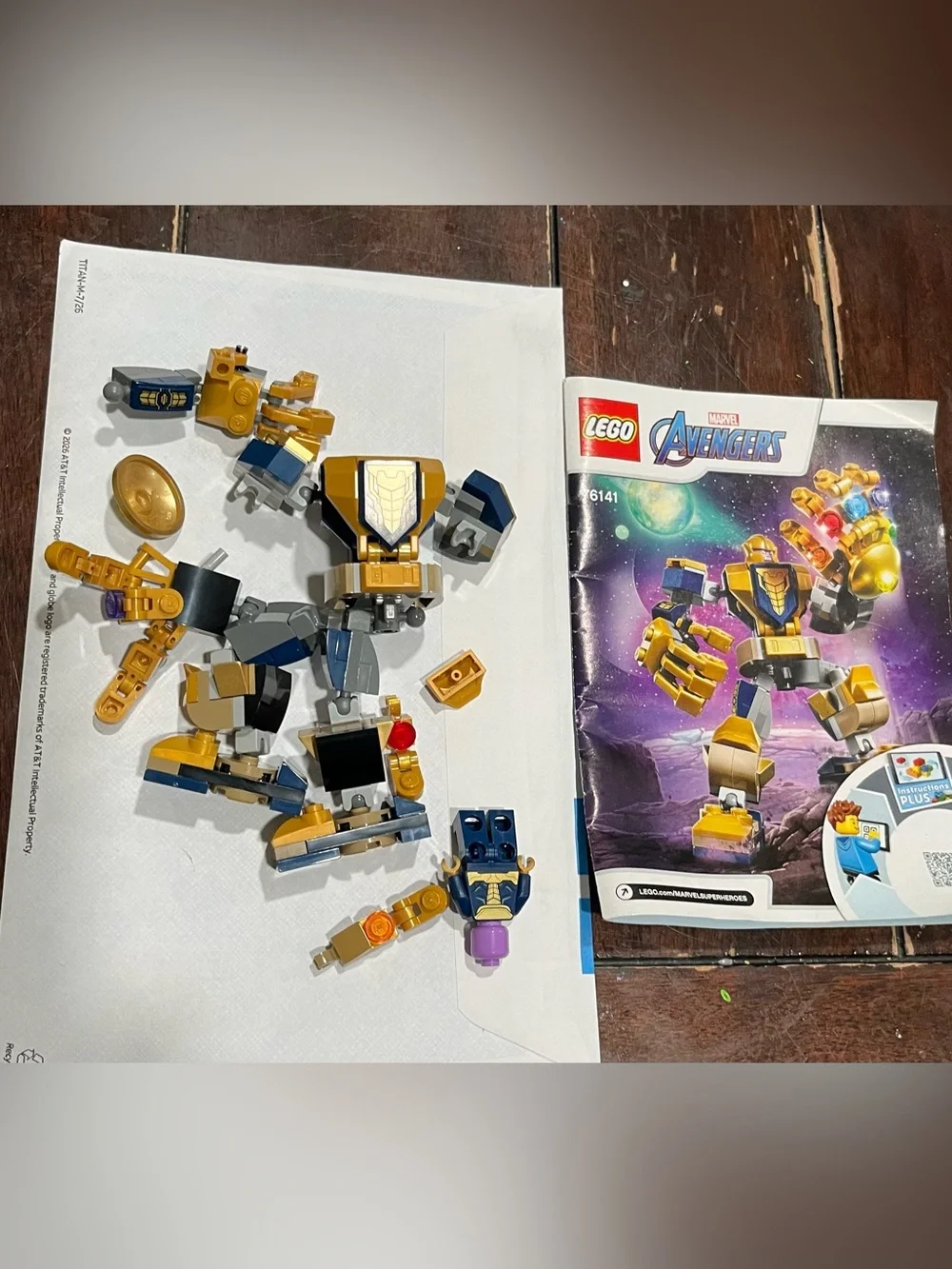 LEGO Marvel Avengers Super Heroes Gold & Black Robot Building Figure #76141